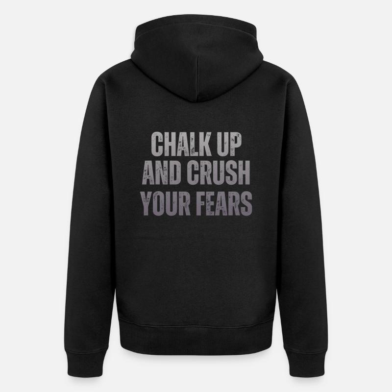 Bloc Chalk Up Boulderer - Veste à capuche bio Premium Unisexe - noir