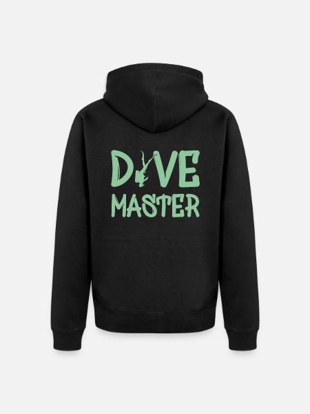 Dive Master Diving Scuba Diver - Unisex Premium Bio Zip Hoodie - Schwarz