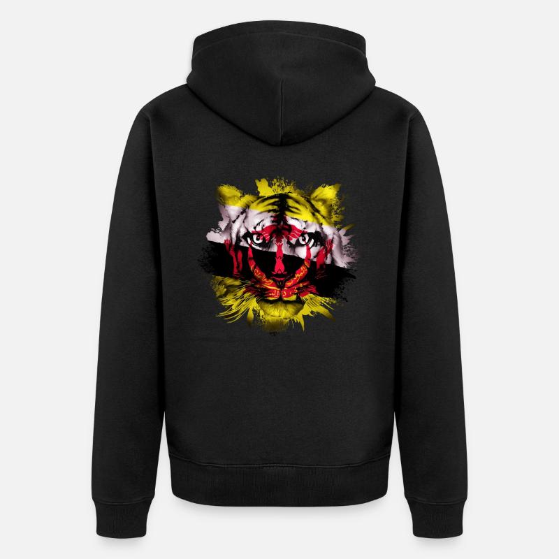 Brunei - Veste à capuche bio Premium Unisexe - noir