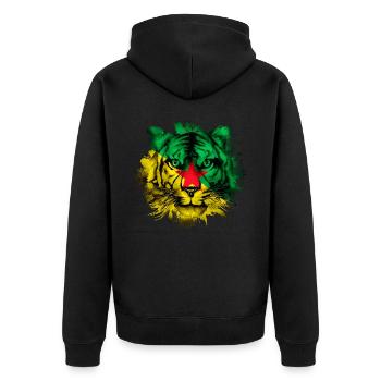 Guyane française - Veste à capuche bio Premium Unisexe - noir - Dos - Nico (187cm)