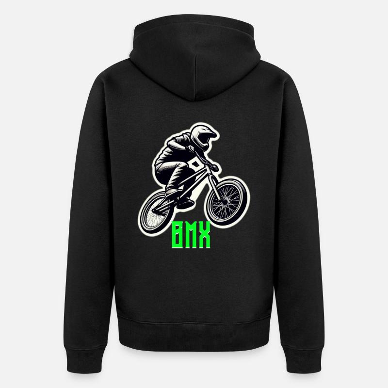 Vélo BMX - Veste à capuche bio Premium Unisexe - noir