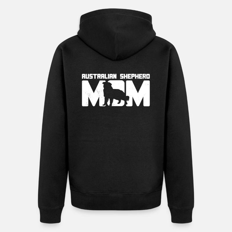 Maman berger australien - Veste à capuche bio Premium Unisexe - noir