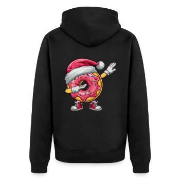 Dabbing Donut Père Noël Dab Danse Enfants - Veste à capuche bio Premium Unisexe - noir - Dos - Nico (187cm)