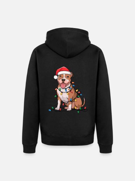 American Terrier Noël Noël - Veste à capuche bio Premium Unisexe - noir