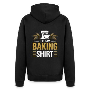 C’est mon Baking Bake Bakery Gifts - Veste à capuche bio Premium Unisexe - noir - Dos - Nico (187cm)