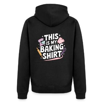 C’est mon Baking Bake Bakery Gifts - Veste à capuche bio Premium Unisexe - noir - Dos - Nico (187cm)