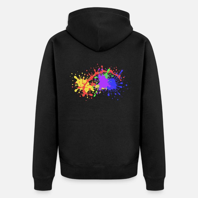 Spritzer Geschenk auffallend - Unisex Premium Bio Zip Hoodie - Schwarz