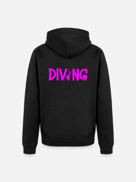 Tauchen - Unisex Premium Bio Zip Hoodie - Schwarz