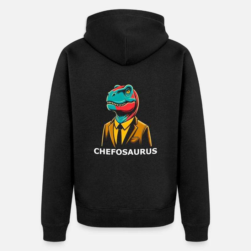 Chef Vorstand Geschäftsführer - Unisex Premium Bio Zip Hoodie - Schwarz