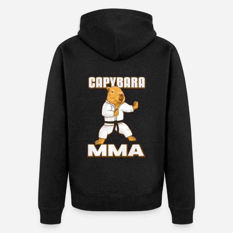 Capybara MMA - Veste à capuche bio Premium Unisexe - noir
