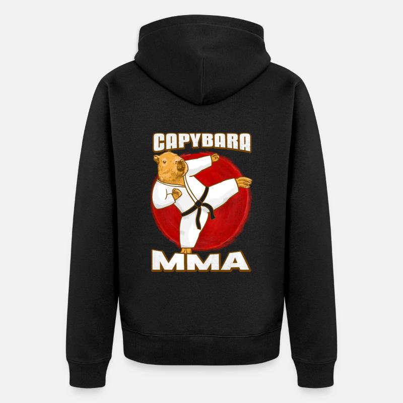 Capybara MMA - Veste à capuche bio Premium Unisexe - noir