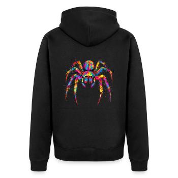 Spider Tarantula Tarantula Love Arachnid Spiders - Unisex Premium Organic Zip Hoodie - black - Back - Nico (187cm)