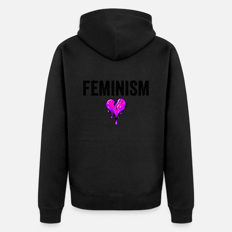 FÉMINISME - Veste à capuche bio Premium Unisexe - noir