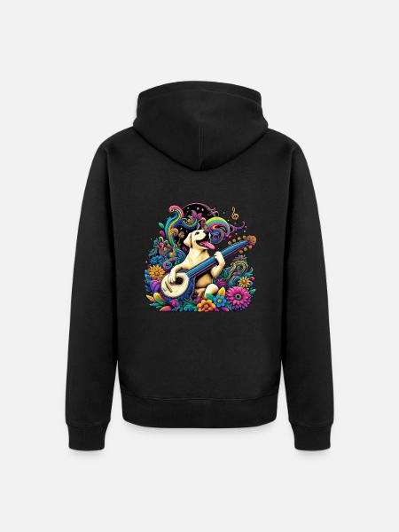 Labrador String Magic - Veste à capuche bio Premium Unisexe - noir