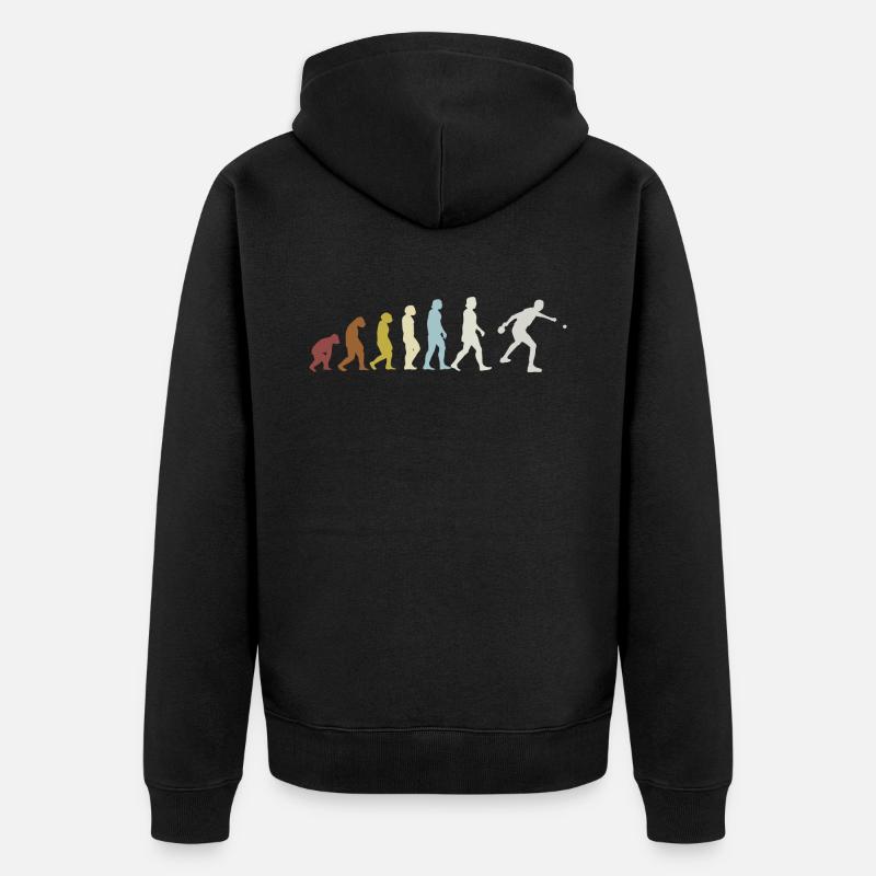 Tennis de table Joueur de tennis de table Evolution Cadeau - Veste à capuche bio Premium Unisexe - noir
