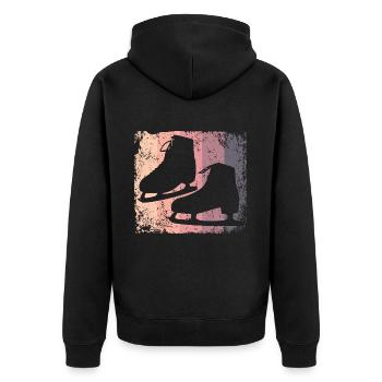Patinage artistique Patinage artistique Patinage sur glace - Veste à capuche bio Premium Unisexe - noir - Dos - Nico (187cm)