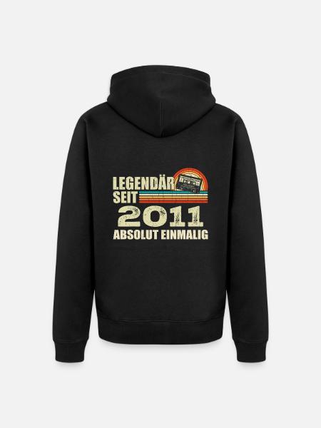 Légendaire depuis 2011 - absolument unique - Veste à capuche bio Premium Unisexe - noir