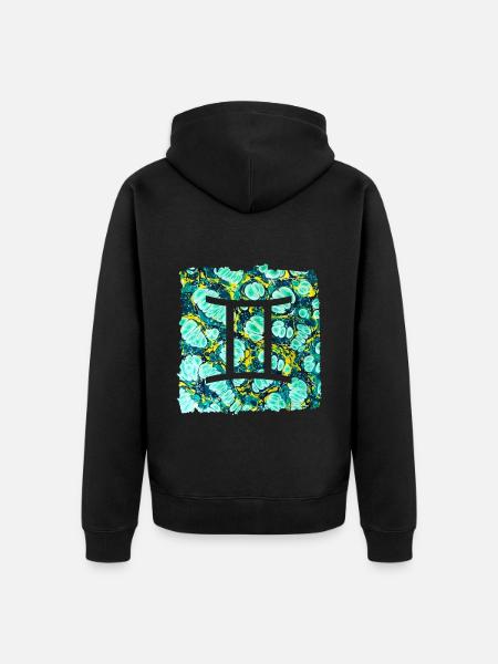 Gemini E 241 - Unisex Premium Organic Zip Hoodie - black