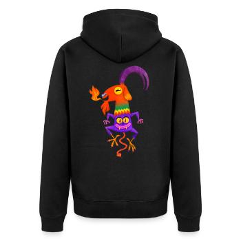 Lil 'Mal - Veste à capuche bio Premium Unisexe - noir - Dos - Nico (187cm)