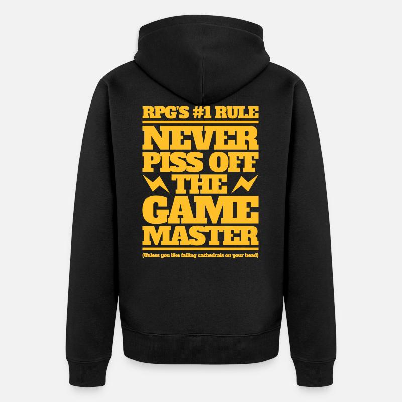 Never piss off the GM - Veste à capuche bio Premium Unisexe - noir