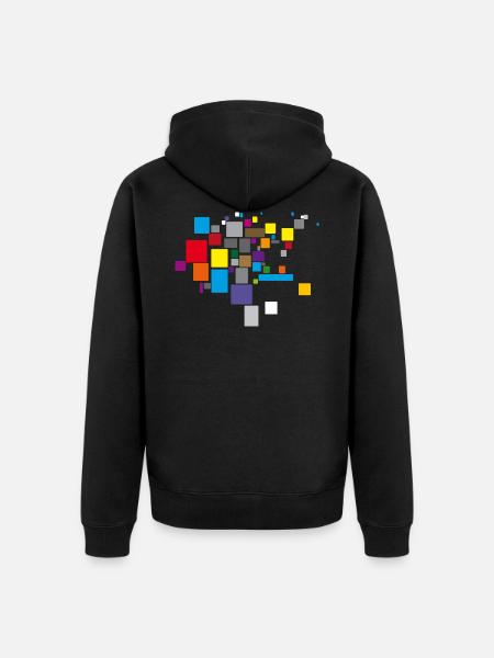 To dye - Unisex Premium Organic Zip Hoodie - black