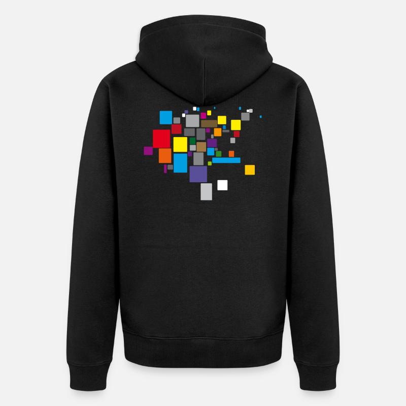 Farben - Unisex Premium Bio Zip Hoodie - Schwarz