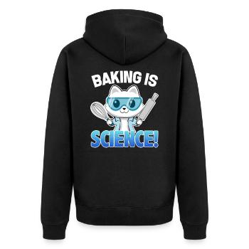 La cuisson est Science Cat - Veste à capuche bio Premium Unisexe - noir - Dos - Nico (187cm)