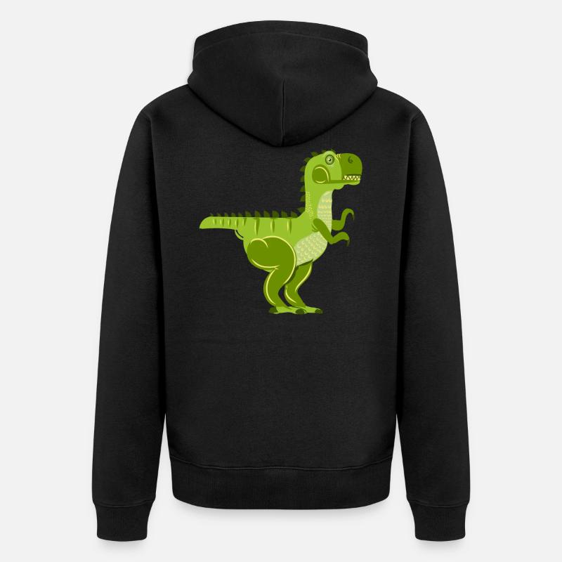 Dinosaur Robot T-Rex - Veste à capuche bio Premium Unisexe - noir