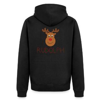 Rudolph Red Nose - Veste à capuche bio Premium Unisexe - noir - Dos - Nico (187cm)