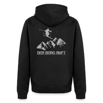 Ski snowboard - Veste à capuche bio Premium Unisexe - noir - Dos - Nico (187cm)