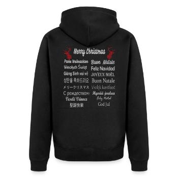 Noël - Veste à capuche bio Premium Unisexe - noir - Dos - Nico (187cm)