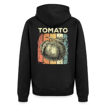 Tomate - Veste à capuche bio Premium Unisexe - noir - Dos - Nico (187cm)