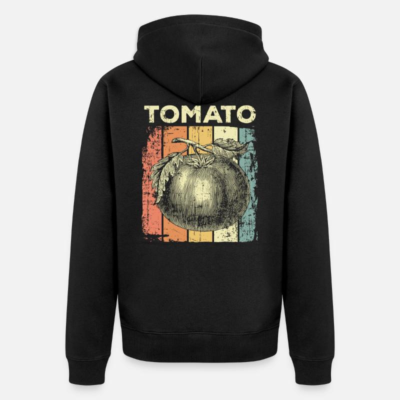 Tomate - Unisex Premium Bio Zip Hoodie - Schwarz