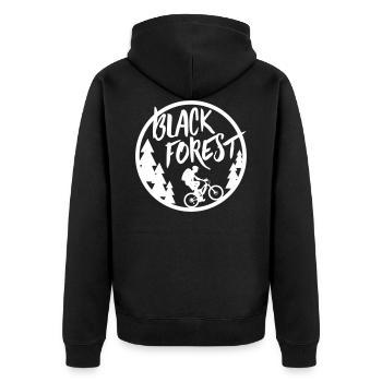 Black Forest Biker - Veste à capuche bio Premium Unisexe - noir - Dos - Nico (187cm)