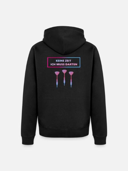 Darts Darts Darts - Unisex Premium Organic Zip Hoodie - black