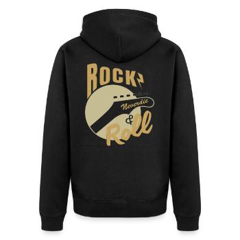 Rock and roll - Veste à capuche bio Premium Unisexe - noir - Dos - Nico (187cm)