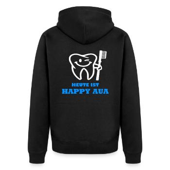 Dentiste Happy Bobsa Rengaine Cadeau - Veste à capuche bio Premium Unisexe - noir - Dos - Nico (187cm)