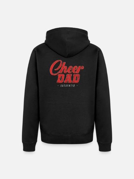 Cheer Dad - Cheerleading - Unisex Premium Organic Zip Hoodie - black