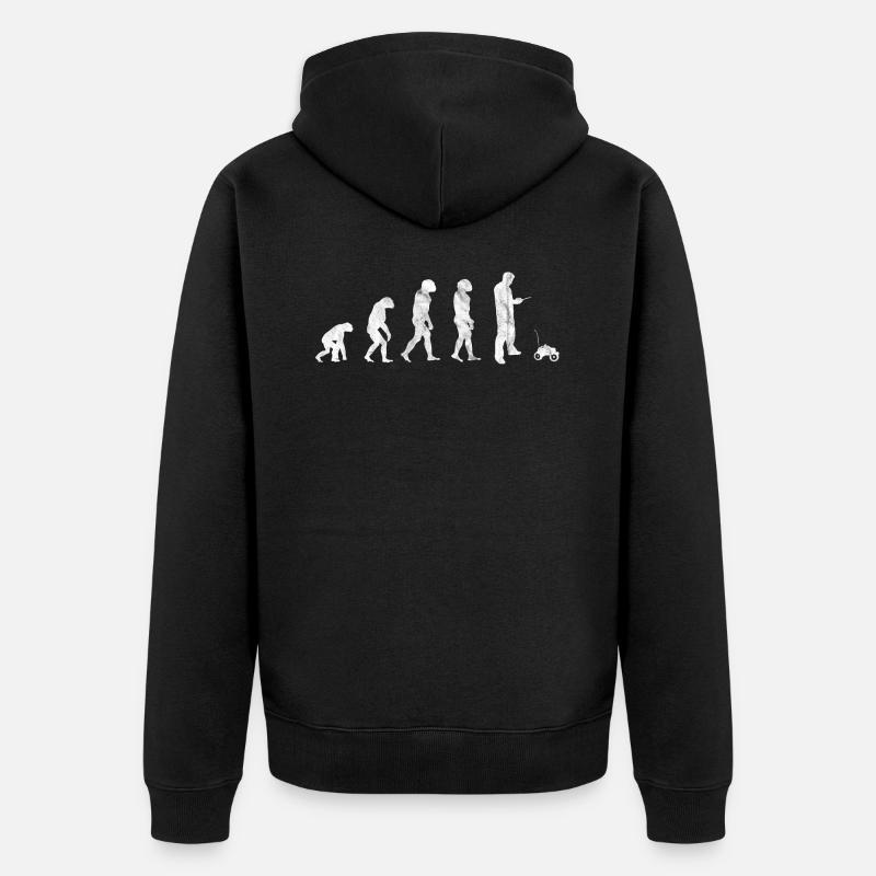 RC Car Evolution - Unisex Premium Bio Zip Hoodie - Schwarz
