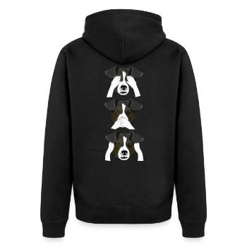 Ne renifle pas le mal, Écorce pas le mal - Veste à capuche bio Premium Unisexe - noir - Dos - Nico (187cm)