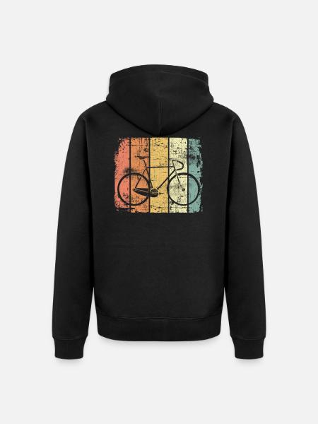 Racer - Unisex Premium Organic Zip Hoodie - black