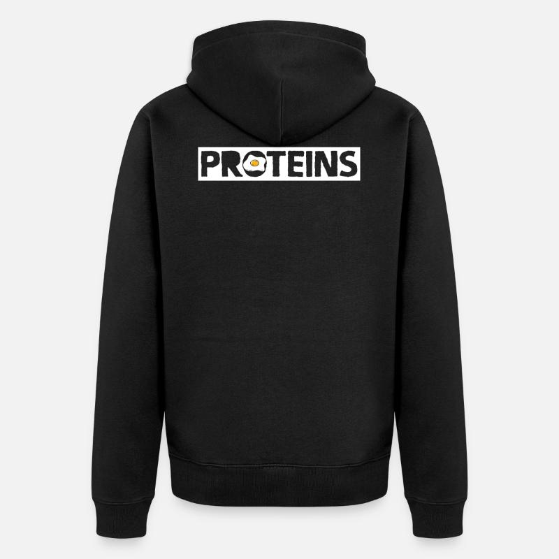 Œufs - Veste à capuche bio Premium Unisexe - noir