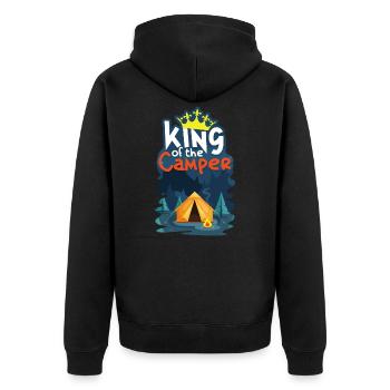 campeur - Veste à capuche bio Premium Unisexe - noir - Dos - Nico (187cm)