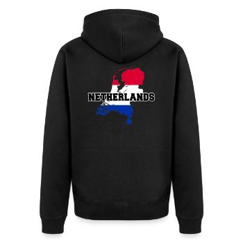 Pays-Bas Pays-Bas Pays-Bas - Veste à capuche bio Premium Unisexe - noir - Dos - Nico (187cm)