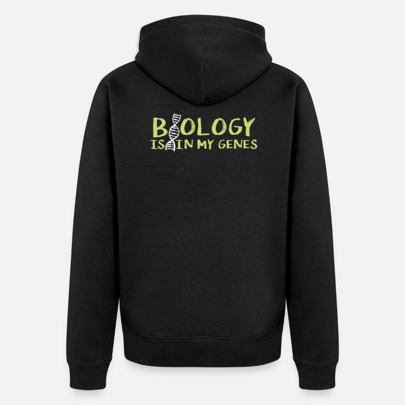 Biologie ADN molécule science cadeau - Veste à capuche bio Premium Unisexe - noir
