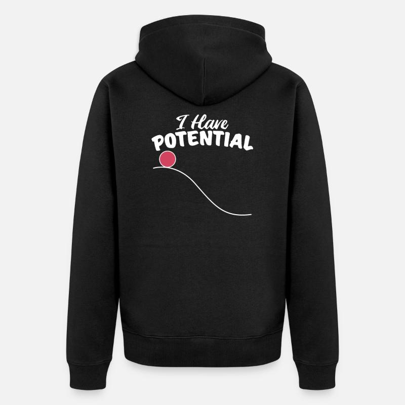 Physik - Unisex Premium Bio Zip Hoodie - Schwarz