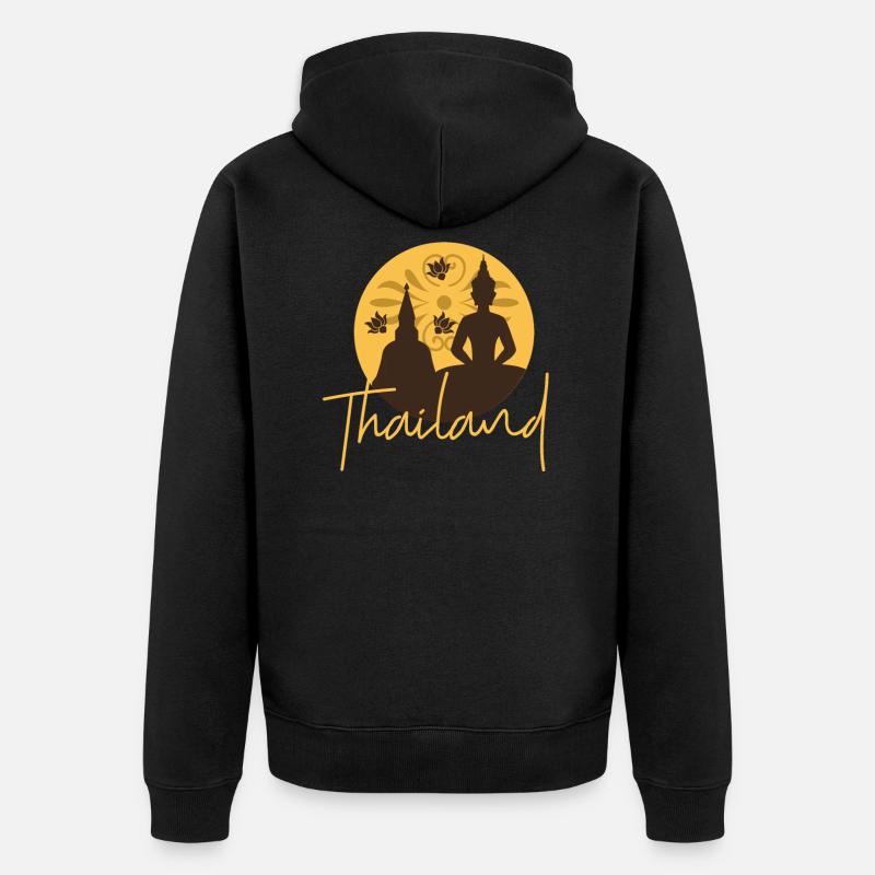 Thaïlande - Veste à capuche bio Premium Unisexe - noir