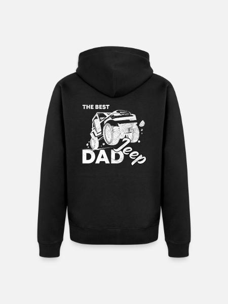 Father jeep - Unisex Premium Organic Zip Hoodie - black
