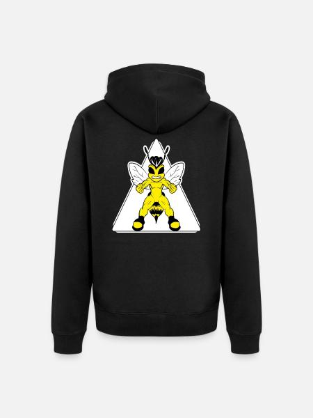 Bee honeyed - Unisex Premium Organic Zip Hoodie - black
