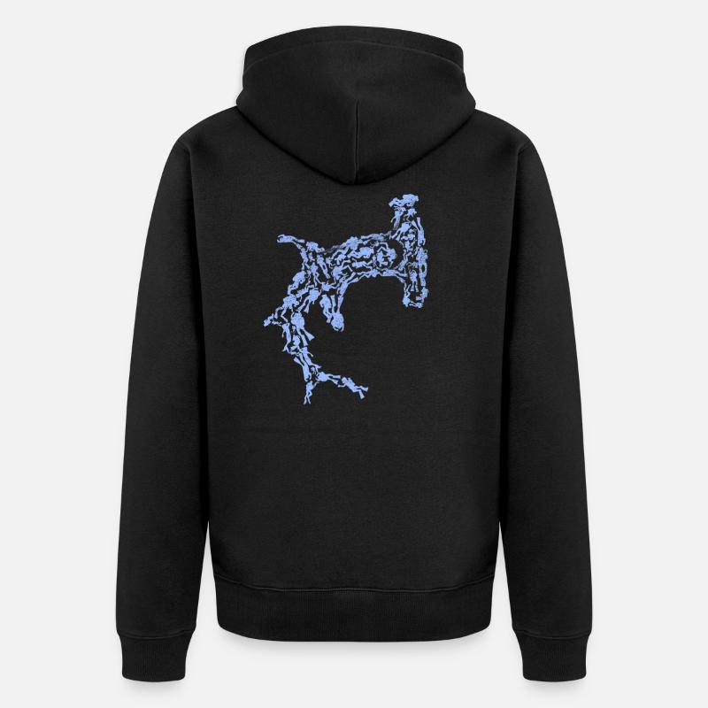 Requin plongeur - Veste à capuche bio Premium Unisexe - noir